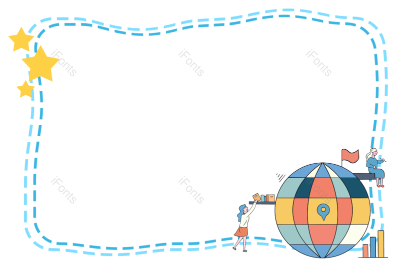 学习图片,读书元素,手绘PNG,免抠素材